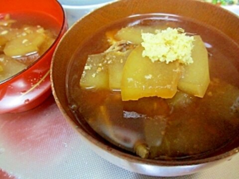 冬瓜と干し椎茸の味噌汁